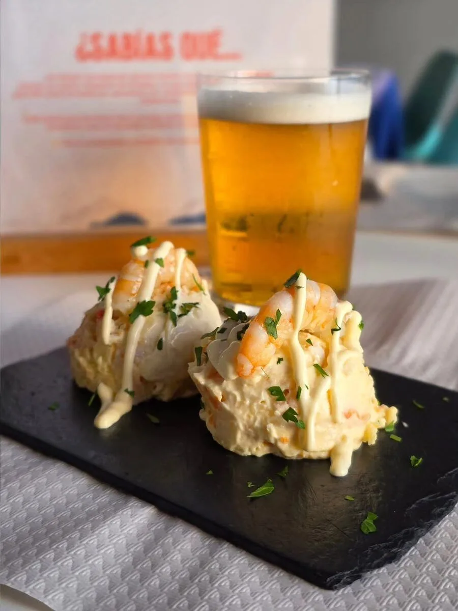Ensaladilla y cerveza